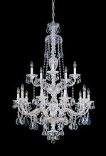 Schonbek 1870 3608-211R - Sterling 15 Light 120V Chandelier in Aurelia with Heritage Handcut Crystal