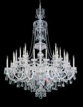Schonbek 1870 3612-211R - Sterling 45 Light 120V Chandelier in Aurelia with Heritage Handcut Crystal