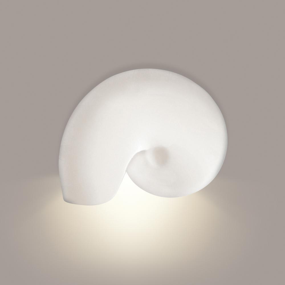 Nautilus Downlight Wall Sconce: Butternut
