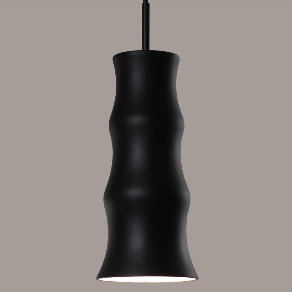Chamber Mini Pendant: Slate Black (Black Cord & Canopy)