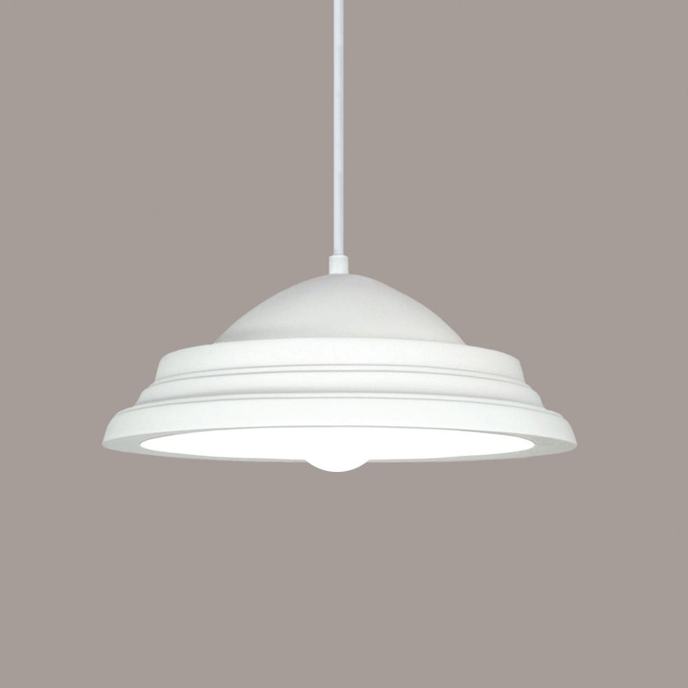 Minorca Pendant: Fleet Blue (Black Cord & Canopy)