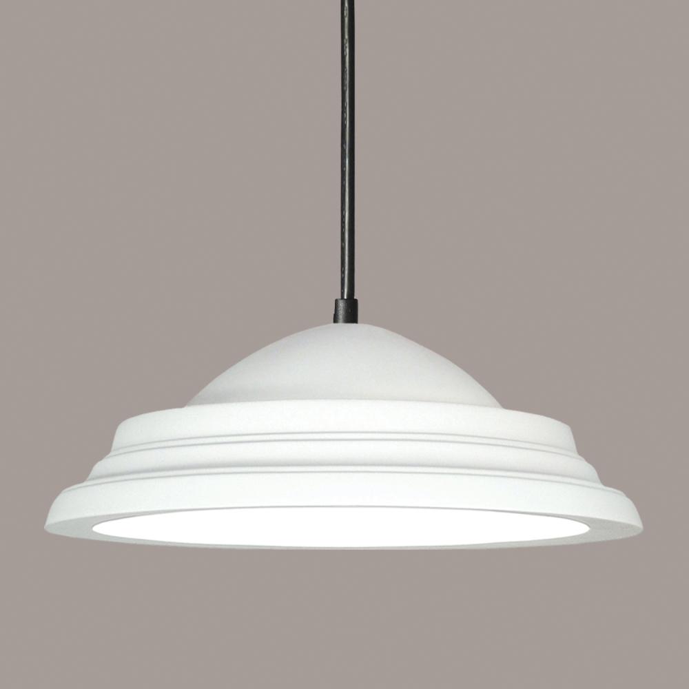 Majorca Pendant: Tan (Black Cord & Canopy)