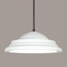 A-19 P102-TN-BCC-1LEDE26 - Majorca Pendant: Tan (Black Cord & Canopy)