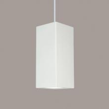 A-19 P1802-1LEDE26-MR-WCC - Gran Timor Pendant: Matador Red (E26 Base Dimmable LED (Bulb included)) (White Cord & Canopy)