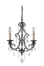 Craftmade 38923-MBK - 3 Light Chandelier