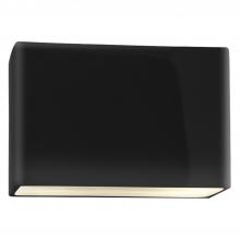 Justice Design Group CER-5659-BKMT-LED2-2000 - Really Big ADA Wide Rectangle LED Wall Sconce - Open Top & Bottom