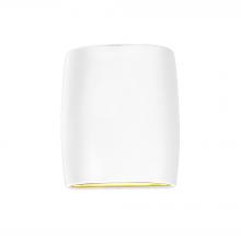 Justice Design Group CER-8857-WHT - Small ADA Cylinder - Open Top & Bottom