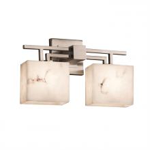 Justice Design Group CLD-8702-55-NCKL - Aero 2-Light Bath Bar