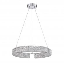 Kendal PF64-9L23-CH - CARINA series 9 Light 23 in. Optic Crystal Pendant in a Chrome finish