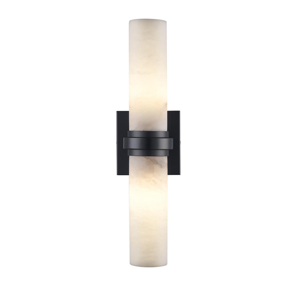 2LT SCONCE ENGRAVED BAND CNTP-