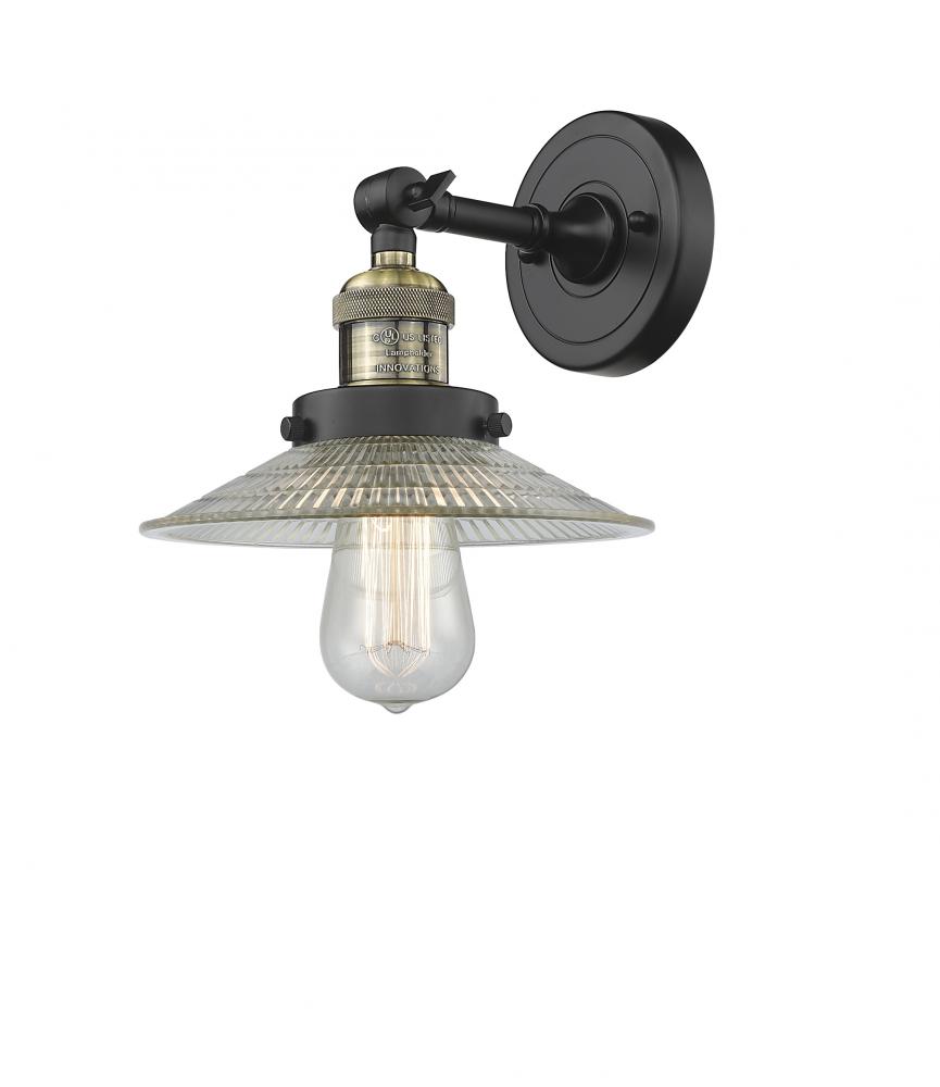 Halophane - 1 Light - 9 inch - Black Antique Brass - Adjustable Sconce