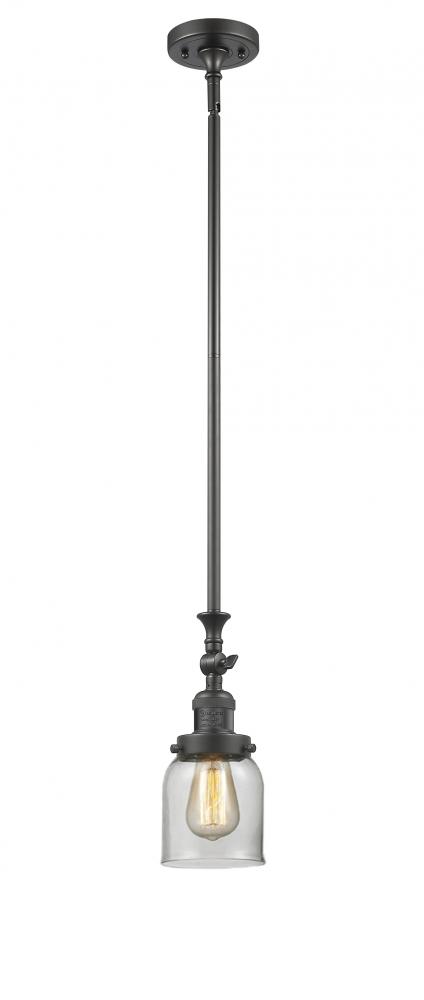 Bell - 1 Light - 5 inch - Oil Rubbed Bronze - Stem Hung - Adjustable Mini Pendant