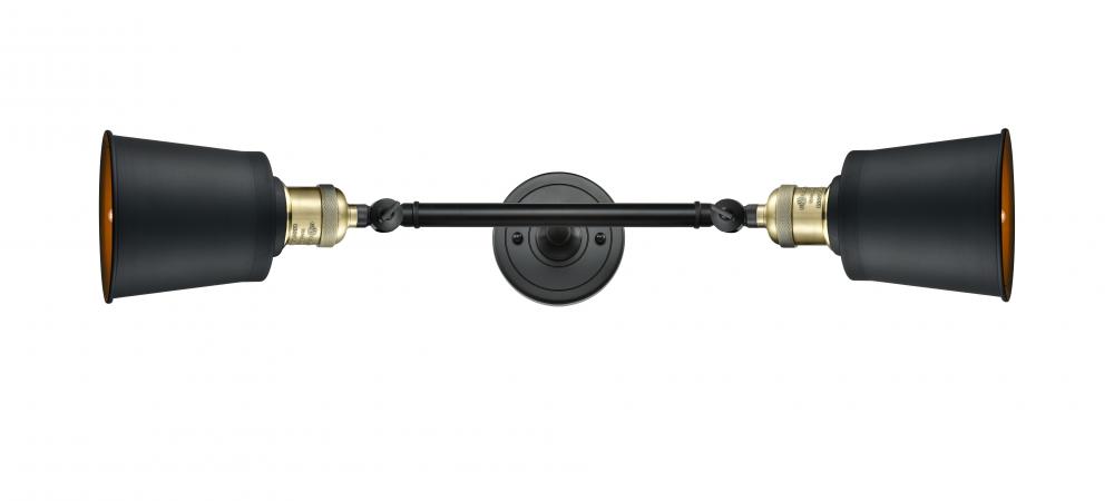 Addison - 2 Light - 5 inch - Black Antique Brass - Adjustable Bath Vanity Light