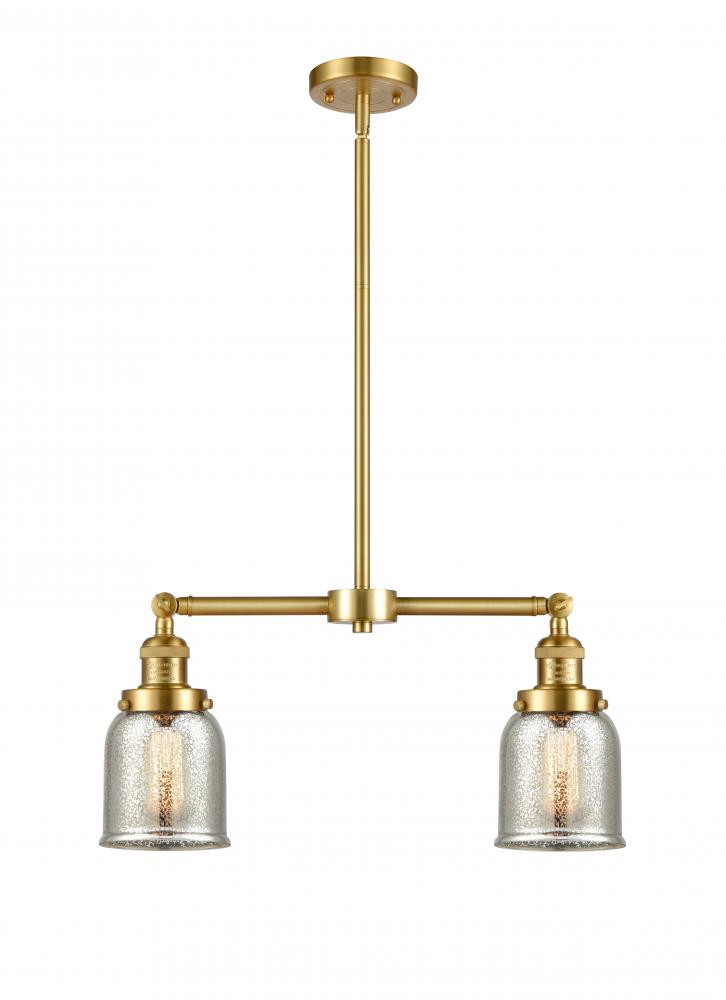 Bell - 2 Light - 21 inch - Satin Gold - Stem Hung - Adjustable Island Light