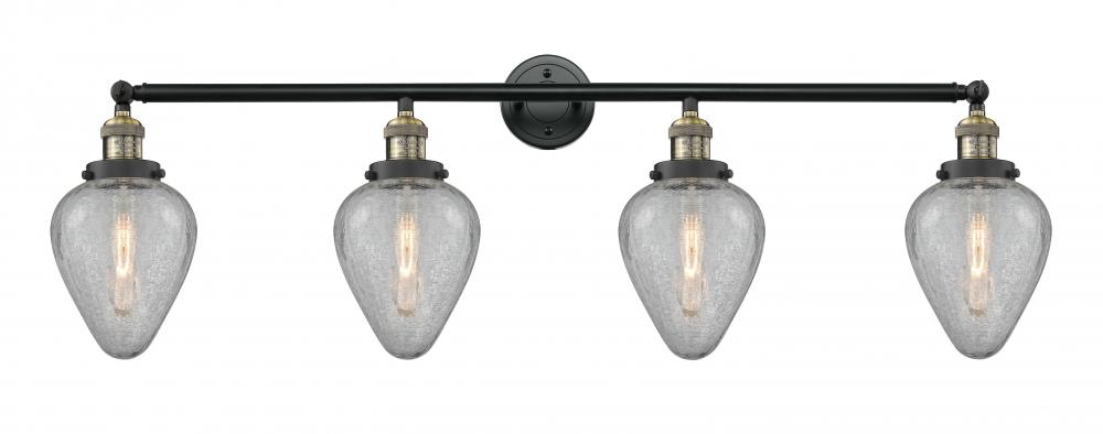 Geneseo - 4 Light - 43 inch - Black Antique Brass - Adjustable Bath Vanity Light