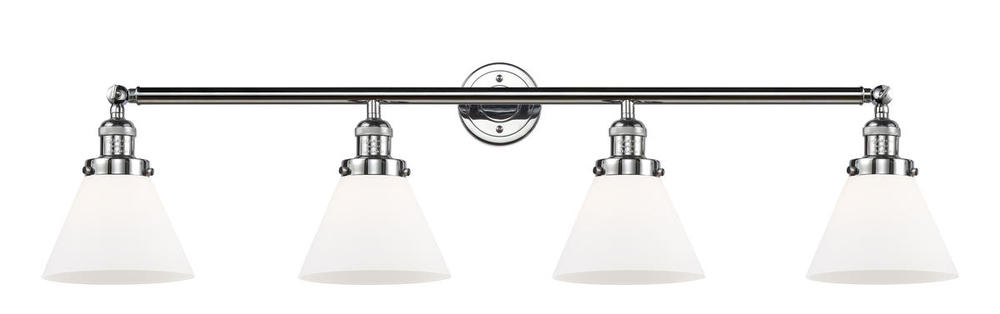 Cone - 4 Light - 44 inch - Polished Chrome - Adjustable Bath Vanity Light