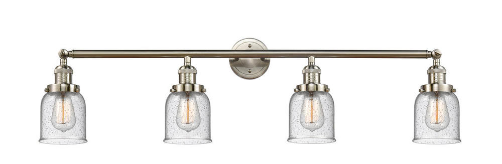 Bell - 4 Light - 42 inch - Brushed Satin Nickel - Adjustable Bath Vanity Light