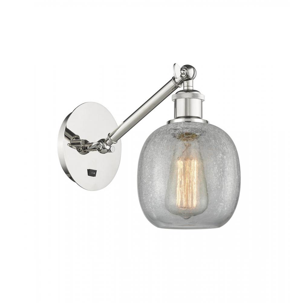 Belfast - 1 Light - 6 inch - Polished Nickel - Adjustable Sconce