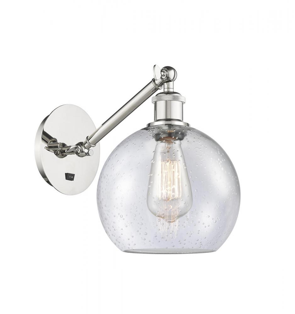 Athens - 1 Light - 8 inch - Polished Nickel - Adjustable Sconce