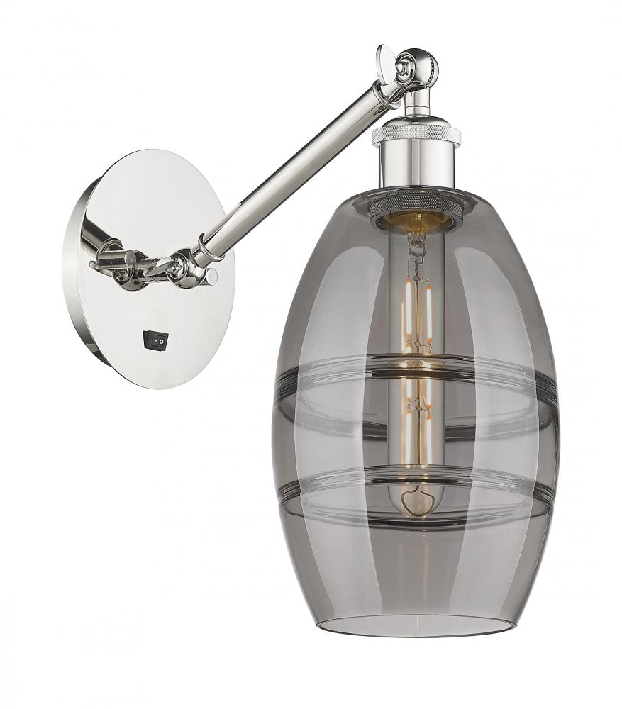 Vaz - 1 Light - 6 inch - Polished Nickel - Adjustable Sconce