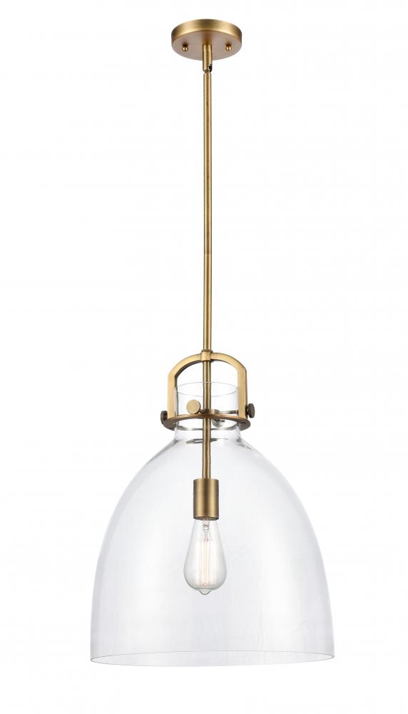 Newton Bell - 1 Light - 14 inch - Brushed Brass - Pendant