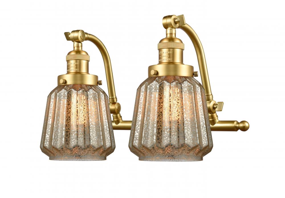 Chatham - 2 Light - 18 inch - Satin Gold - Adjustable Bath Vanity Light