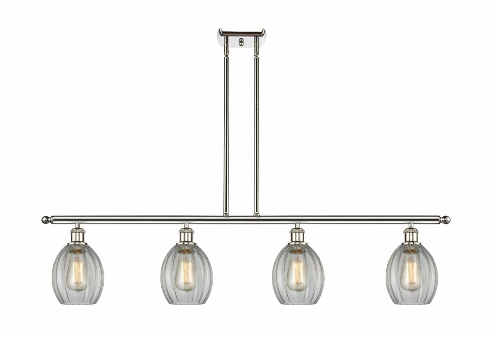 Eaton - 4 Light - 48 inch - Polished Nickel - Cord hung - Island Light