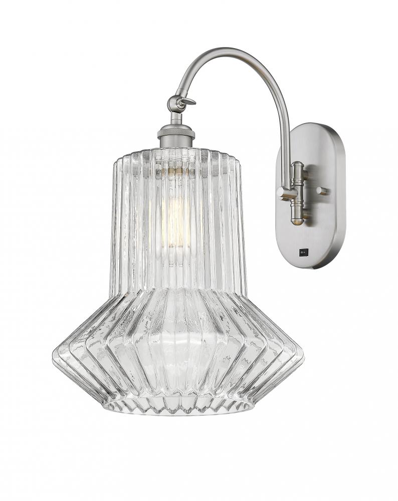 Springwater - 1 Light - 12 inch - Brushed Satin Nickel - Adjustable Swing Arm