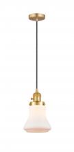 Innovations Lighting 201CSW-SG-G191-LED - Bellmont - 1 Light - 6 inch - Satin Gold - Cord hung - Mini Pendant