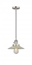 Innovations Lighting 201CSW-SN-G2-LED - Halophane - 1 Light - 9 inch - Brushed Satin Nickel - Cord hung - Mini Pendant