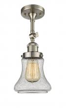 Innovations Lighting 201F-SN-G194-LED - Bellmont - 1 Light - 6 inch - Brushed Satin Nickel - Adjustable Semi-Flush Mount