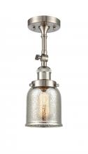 Innovations Lighting 201F-SN-G58-LED - Bell - 1 Light - 5 inch - Brushed Satin Nickel - Adjustable Semi-Flush Mount