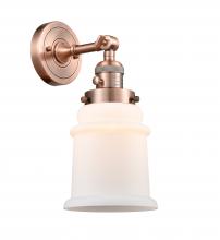 Innovations Lighting 203SW-AC-G181-LED - Canton - 1 Light - 7 inch - Antique Copper - Adjustable Sconce