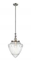 Innovations Lighting 206-SN-G664-12-LED - Bullet - 1 Light - 12 inch - Brushed Satin Nickel - Stem Hung - Adjustable Mini Pendant