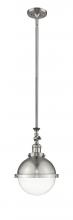 Innovations Lighting 206-SN-HFS-82-SN-LED - Hampden - 1 Light - 9 inch - Brushed Satin Nickel - Stem Hung - Adjustable Mini Pendant