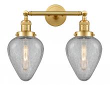 Innovations Lighting 208-SG-G165-LED - Geneseo - 2 Light - 17 inch - Satin Gold - Adjustable Bath Vanity Light