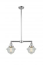 Innovations Lighting 209-PC-G534-LED - Oxford - 2 Light - 24 inch - Polished Chrome - Stem Hung - Adjustable Island Light