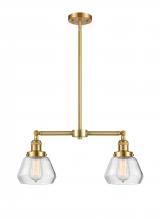 Innovations Lighting 209-SG-G172-LED - Fulton - 2 Light - 21 inch - Satin Gold - Stem Hung - Adjustable Island Light