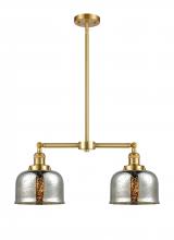 Innovations Lighting 209-SG-G78 - Bell - 2 Light - 24 inch - Satin Gold - Stem Hung - Adjustable Island Light