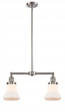 Innovations Lighting 209-SN-G191-LED - Bellmont - 2 Light - 21 inch - Brushed Satin Nickel - Stem Hung - Adjustable Island Light
