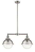 Innovations Lighting 209-SN-HFS-84-SN-LED - Hampden - 2 Light - 18 inch - Brushed Satin Nickel - Stem Hung - Adjustable Island Light