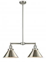 Innovations Lighting 209-SN-M10-SN-LED - Briarcliff - 2 Light - 21 inch - Brushed Satin Nickel - Stem Hung - Adjustable Island Light