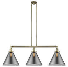Innovations Lighting 213-AB-G43-L - Cone - 3 Light - 44 inch - Antique Brass - Stem Hung - Adjustable Island Light