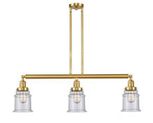 Innovations Lighting 213-SG-G184-LED - Canton - 3 Light - 39 inch - Satin Gold - Stem Hung - Adjustable Island Light