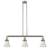 Innovations Lighting 213-SN-G194-LED - Bellmont - 3 Light - 39 inch - Brushed Satin Nickel - Stem Hung - Adjustable Island Light