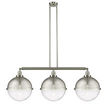 Innovations Lighting 213-SN-HFS-124-SN-LED - Hampden - 3 Light - 45 inch - Brushed Satin Nickel - Stem Hung - Adjustable Island Light