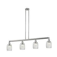 Innovations Lighting 214-SN-G302-LED - Colton - 4 Light - 50 inch - Brushed Satin Nickel - Stem Hung - Adjustable Island Light