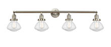 Innovations Lighting 215-SN-G324-LED - Olean - 4 Light - 43 inch - Brushed Satin Nickel - Adjustable Bath Vanity Light