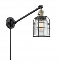 Innovations Lighting 237-BAB-G54-CE-LED - Bell Cage - 1 Light - 8 inch - Black Antique Brass -Adjustable Swing Arm