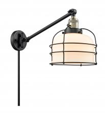 Innovations Lighting 237-BAB-G71-CE-LED - Bell Cage - 1 Light - 8 inch - Black Antique Brass -Adjustable Swing Arm